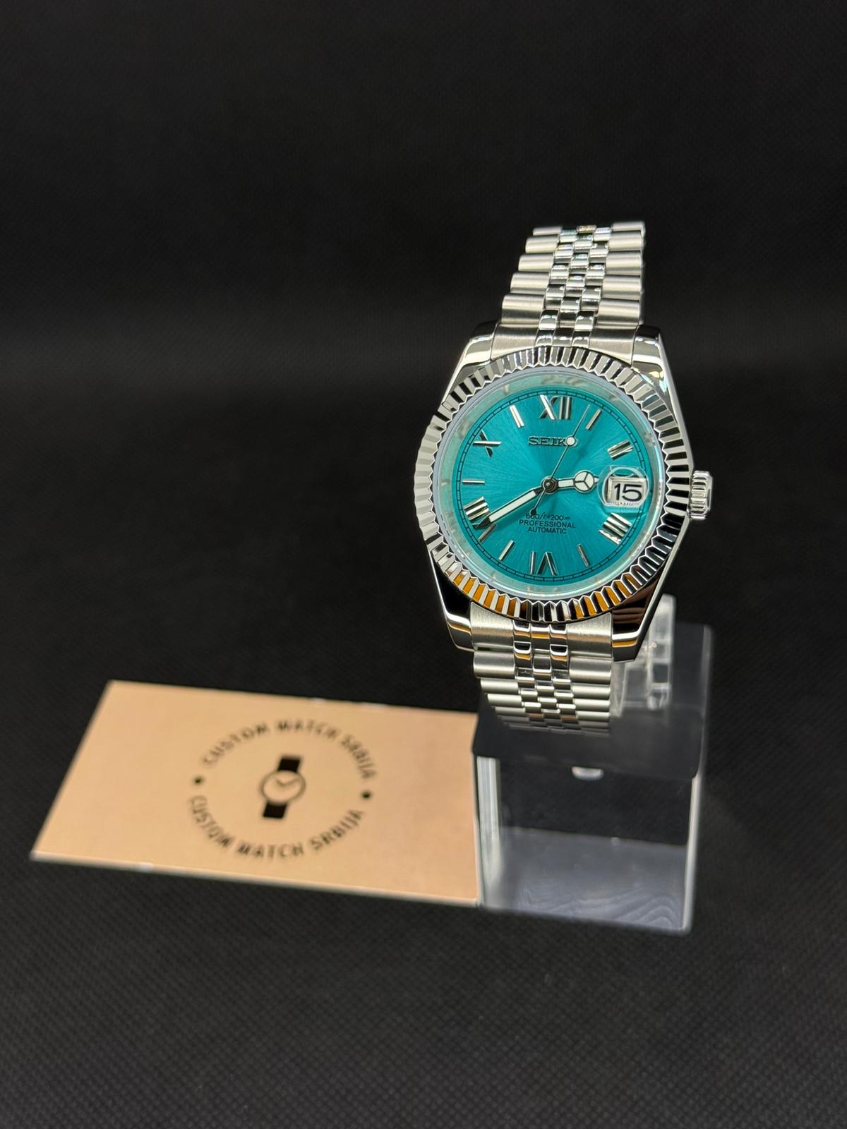 DATEJUST TIFFANY BLUE ROMAN